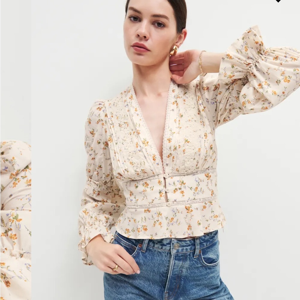 Reformation Meadowlark Top Julius - Size 8